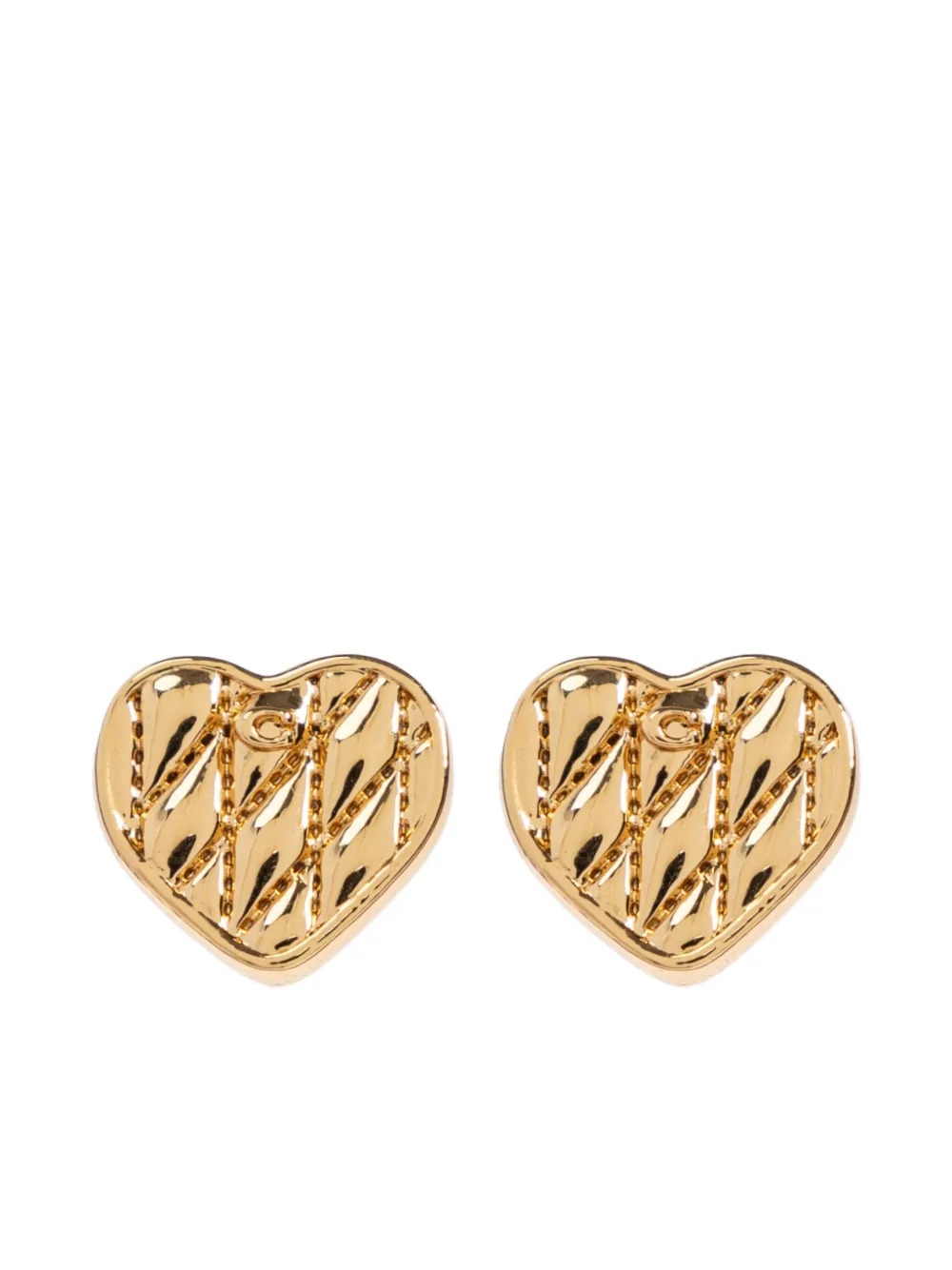 

Серьги в форме сердца Coach, золотистый
