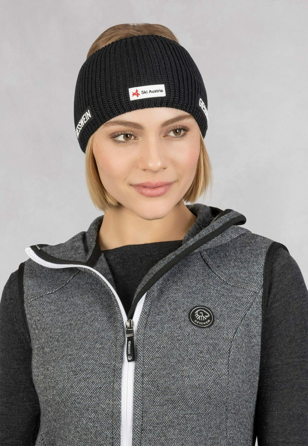 

Головной убор SKI AUSTRIA HEADBAND FLACHAU Giesswein, черный
