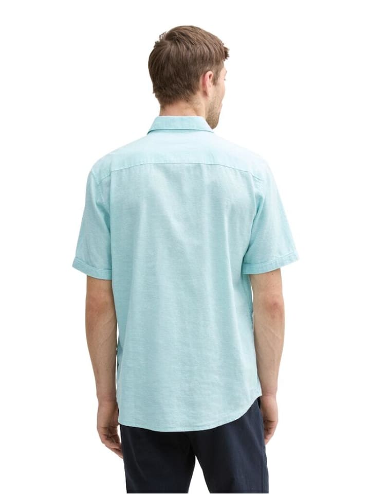 

Рубашка Tom Tailor, цвет pastel turquoise chambray
