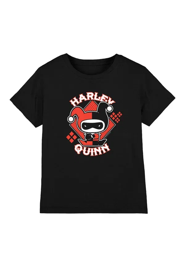 Футболка Jla harley chibi print t-shirt Cotton Soul, черный