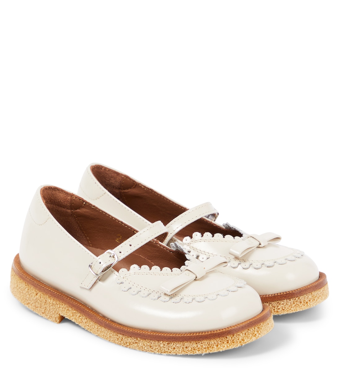 

Кожаные балетки PèPè, Avorio