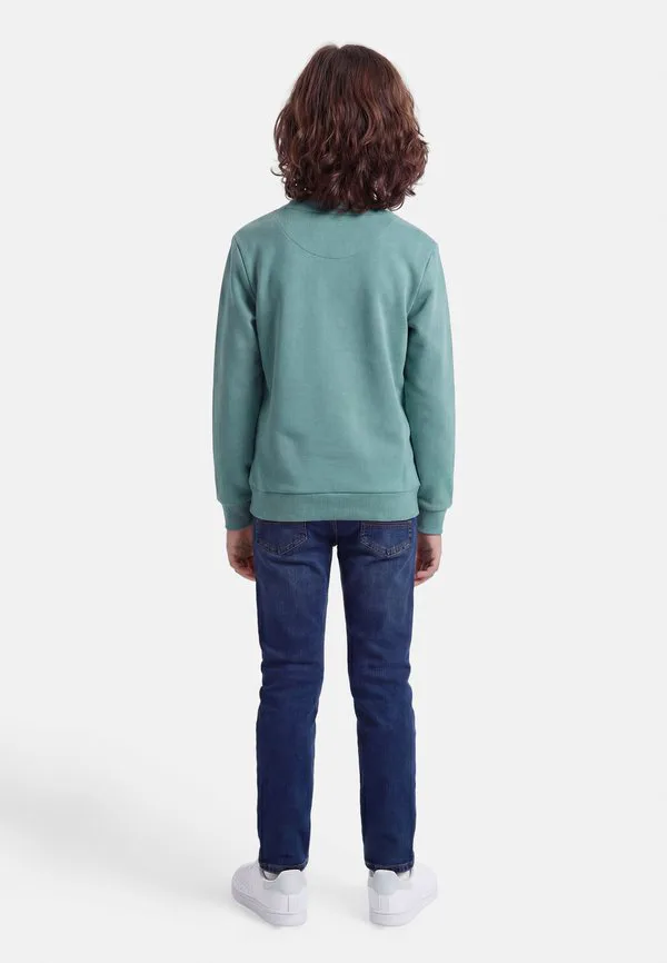 Толстовка с круглым вырезом jjelogo Jack & Jones Junior, Mineral Blue — фото 2