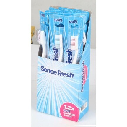 

Мягкие ручные зубные щетки SenceFresh — упаковка из 144 шт. (упаковка 12x12 шт.) Max Brands Marketing B.V