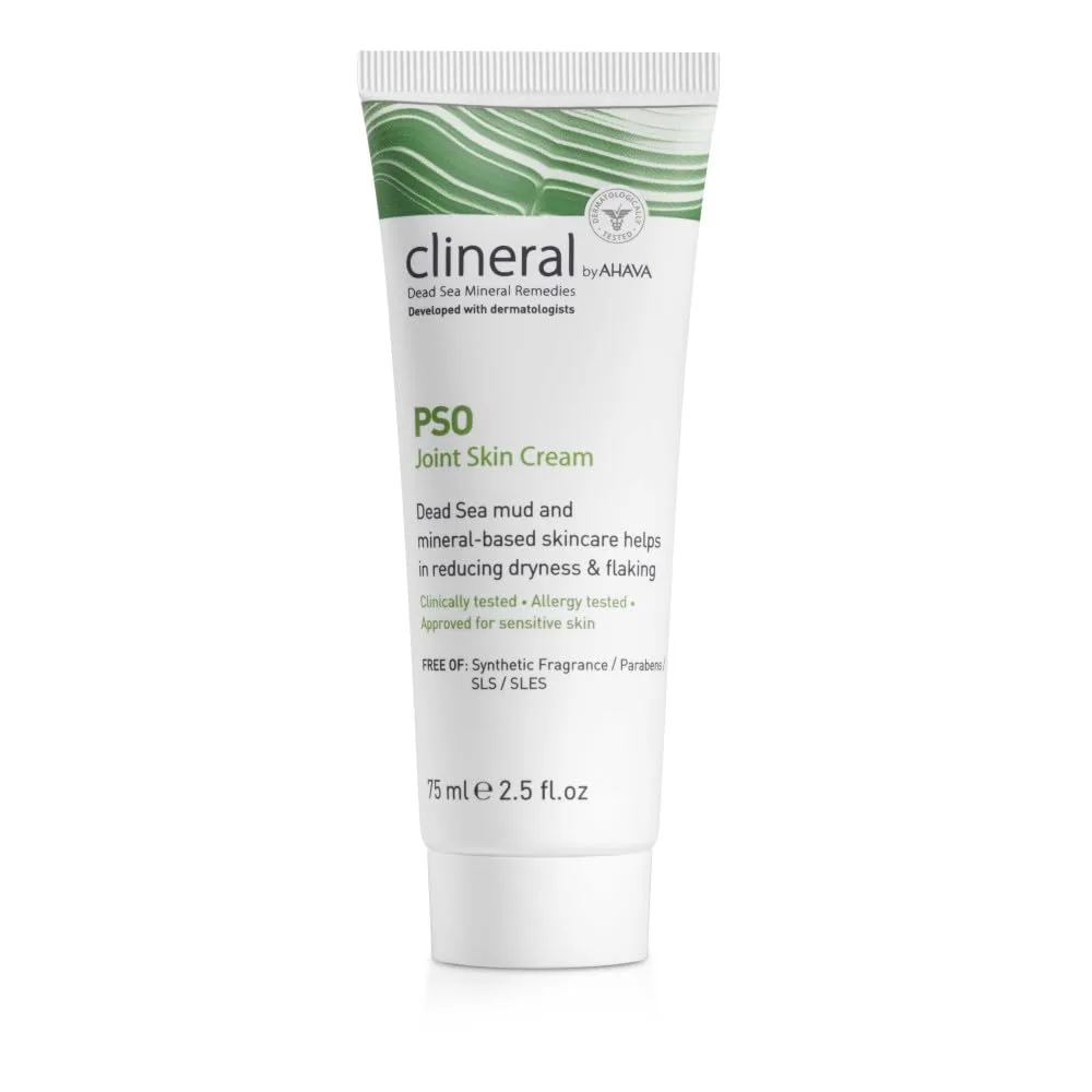 AHAVA Clineral Pso Joint Skin Cream - уменьшает раздражение кожи на суставах, увлажняет, с осмотером, грязью Мертвого моря, алоэ вера и маслом ши, 74 мл
