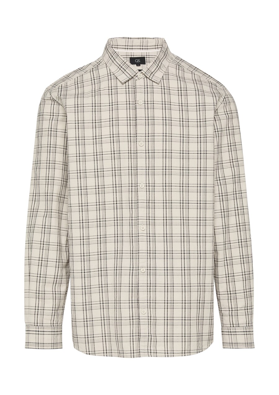 

Рубашка на пуговицах классического кроя QS, цвет Anthracite/Light grey