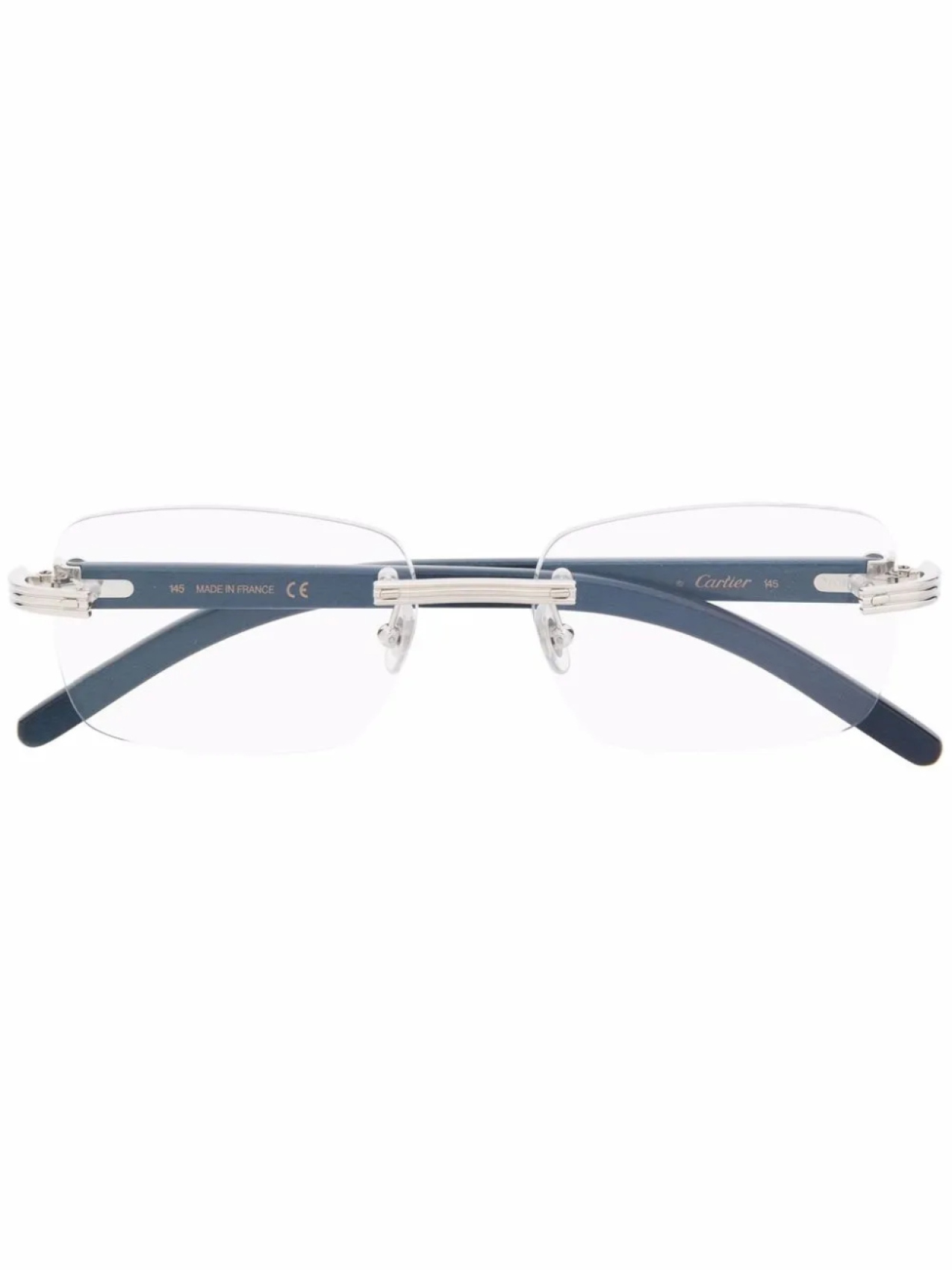 

Очки в безободковой оправе Cartier Eyewear, синий