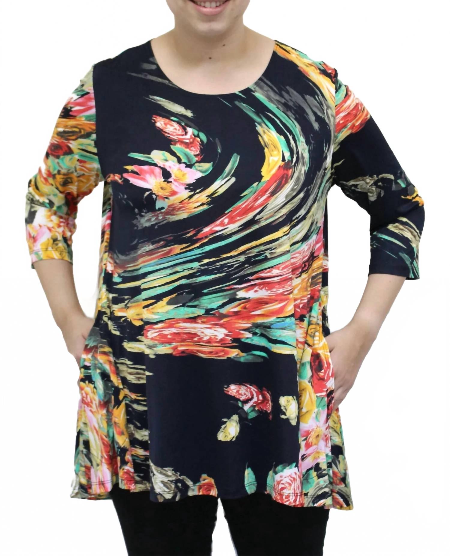 

Топ-качели Roses, черный, многоцветный Colors By Caribe, Black Multi