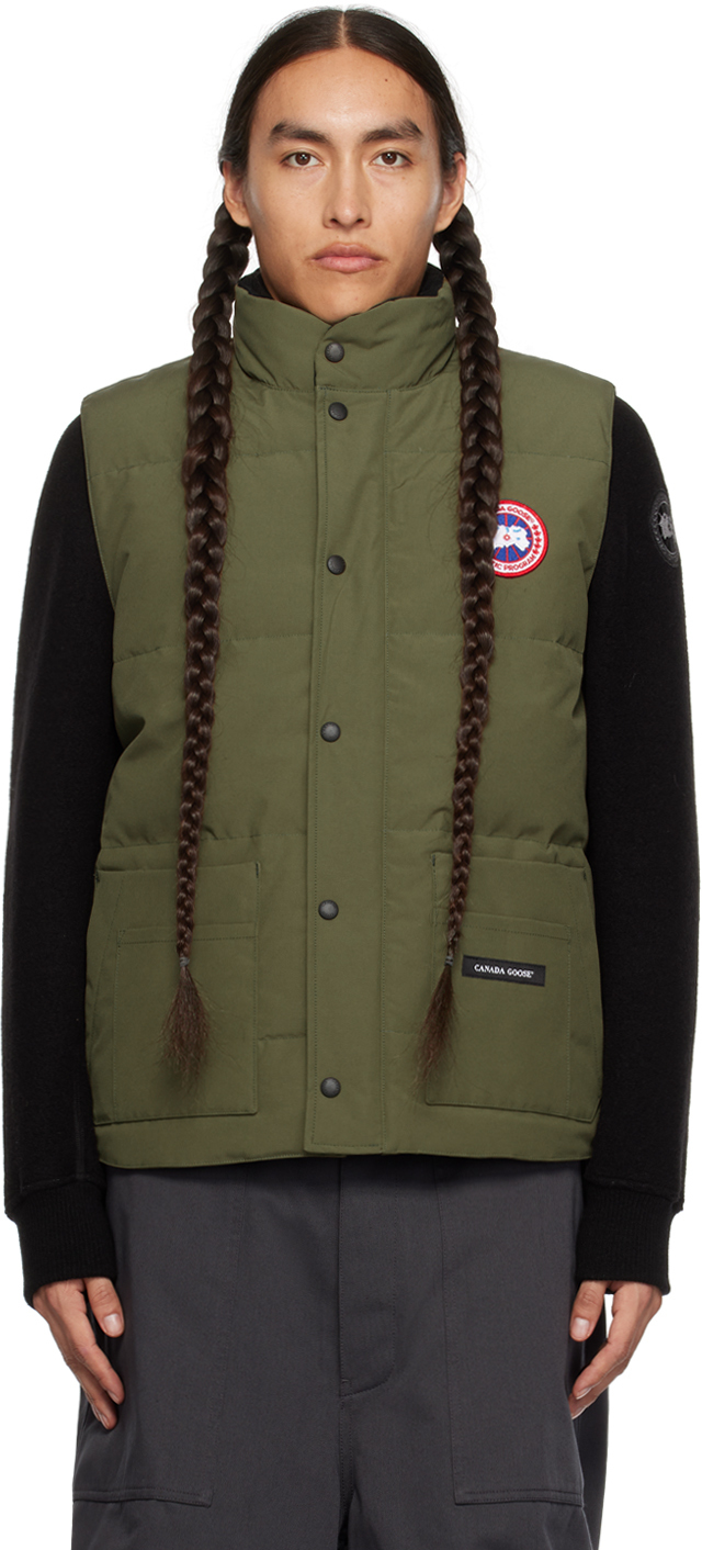 

Жилет Freestyle цвета хаки Canada Goose