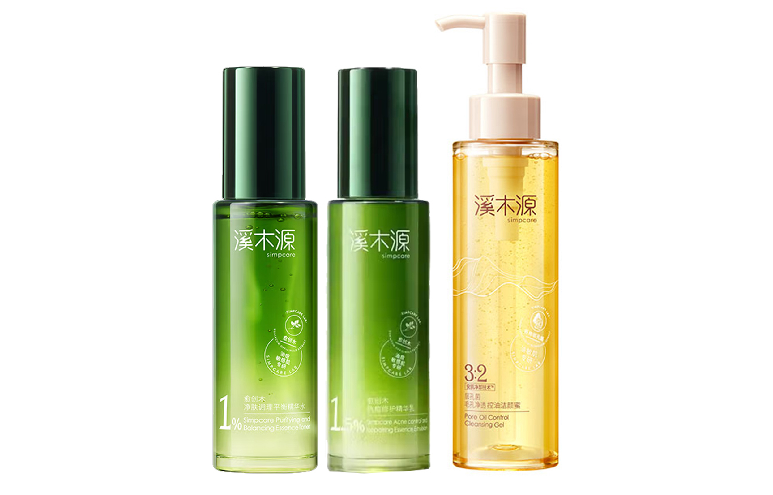 

Набор средств по уходу за кожей yew wood с очищающей и балансирующей сывороткой, увлажняющий и успокаивающий, 120 мл тоника + 100 мл эмульсии Simpcare