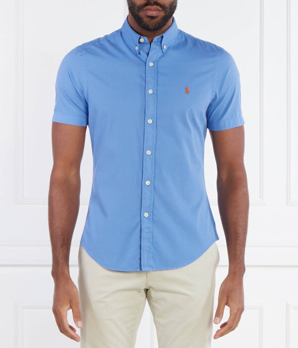 

Рубашка Slim fit Polo Ralph Lauren, синий