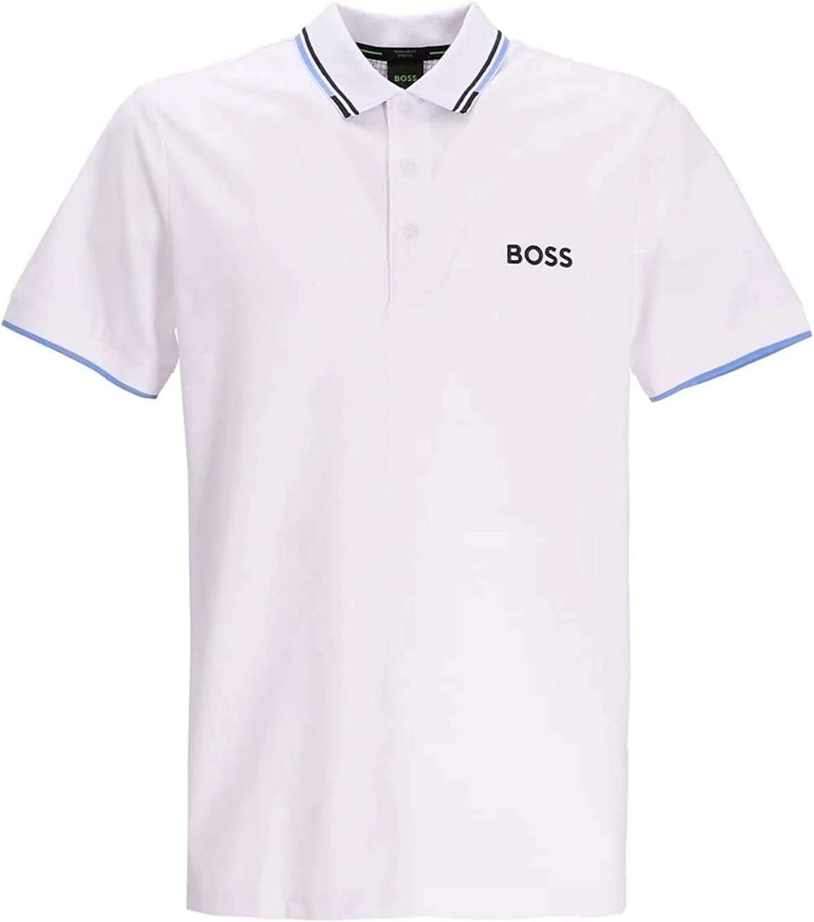 

Мужская спортивная рубашка-поло BOSS Regular Fit из хлопка белого цвета Hugo Boss