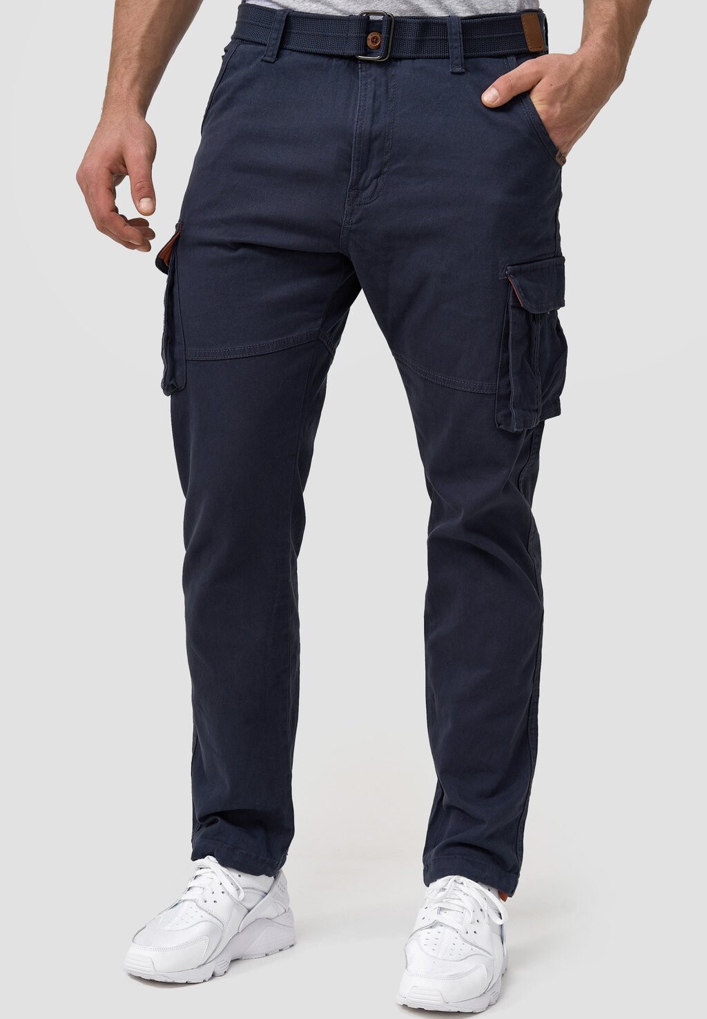 

Брюки карго MATHEN INDICODE JEANS, цвет navy