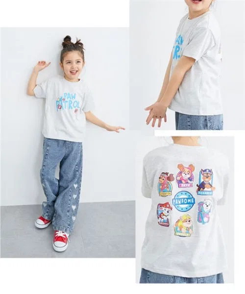 Детская футболка с принтом Paw Patrol QUNTSTYLE красная — фото 2