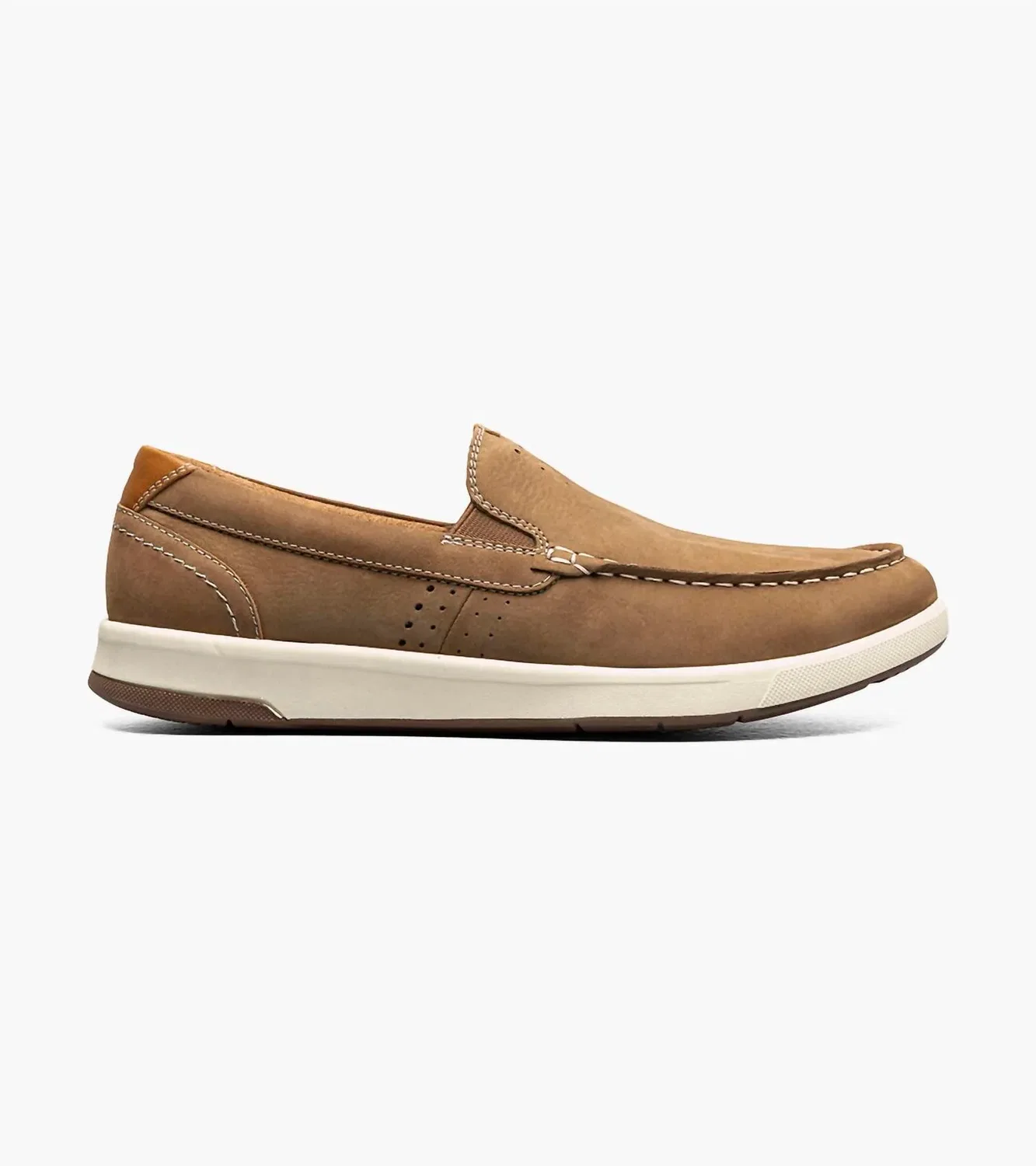 Florsheim Мужские слипоны с перекрестным носком и мокасиновым носком, цвет «грибной» — фото 2
