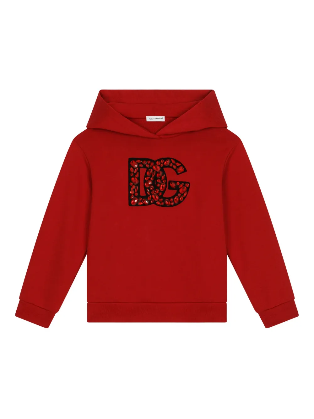 

Худи с кристаллами Dolce & Gabbana Kids, красный