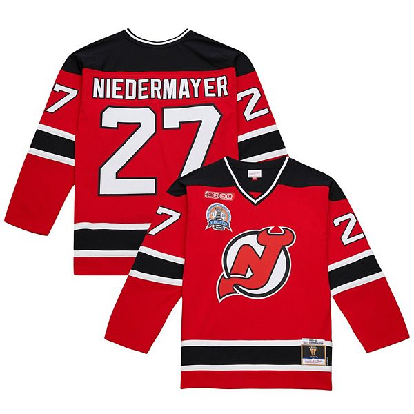 

Мужская футболка Scott Niedermayer New Jersey Devils Big & Tall 1999/00 Blue Line 20 Mitchell & Ness