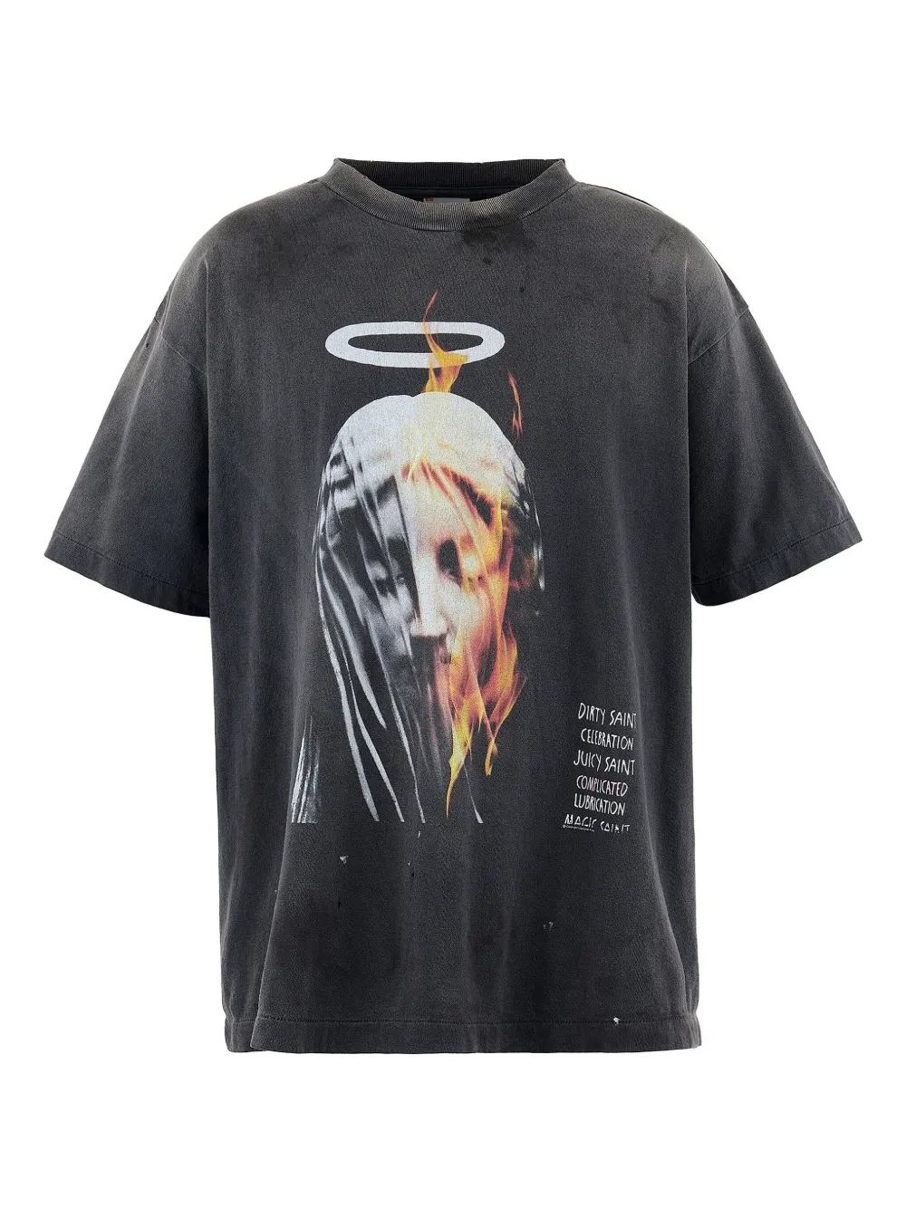 

Футболка с графичным принтом SAINT MXXXXXX, черный