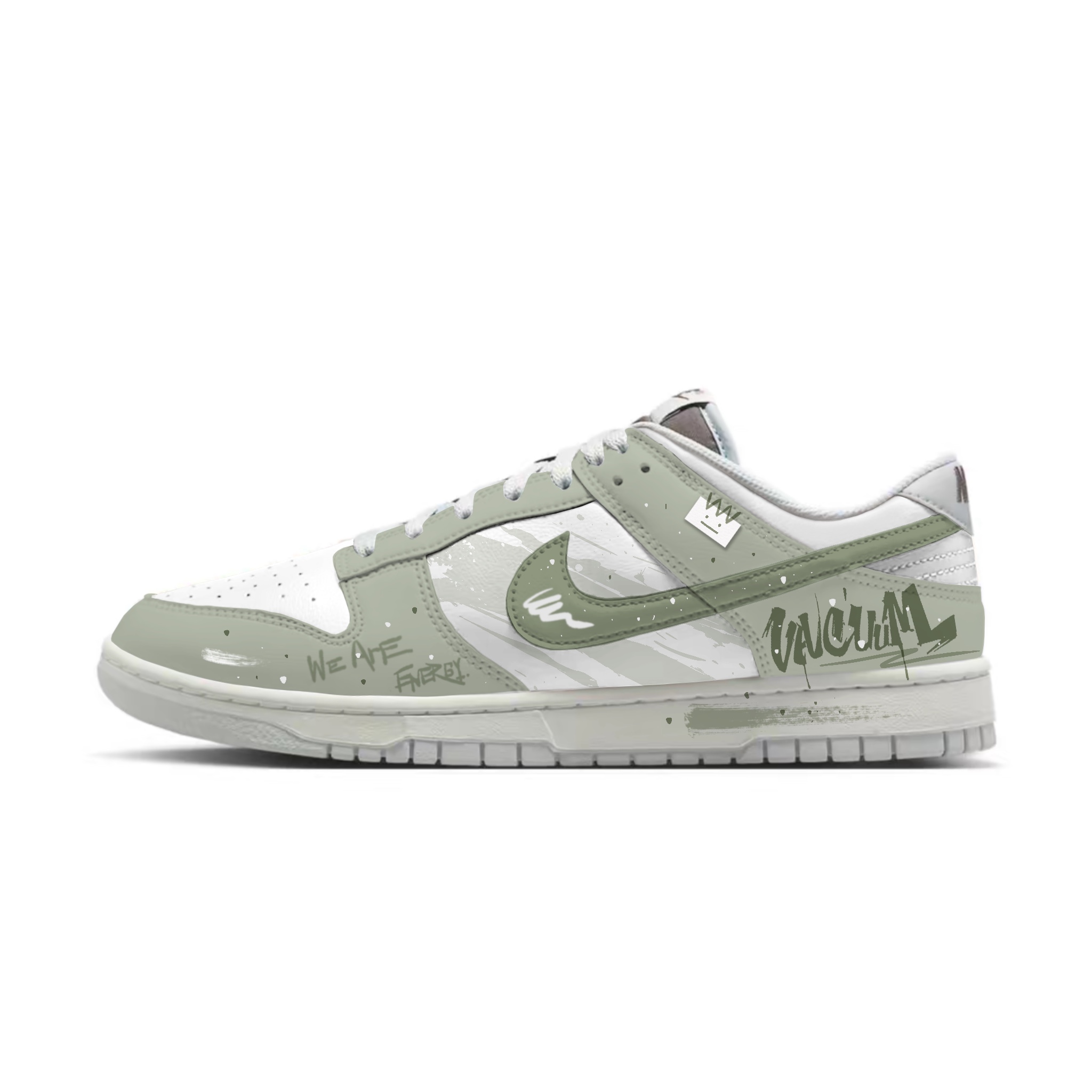 

Nike Dunk устойчивые к истиранию низкие кроссовки для скейтбординга Unisex белый зеленый