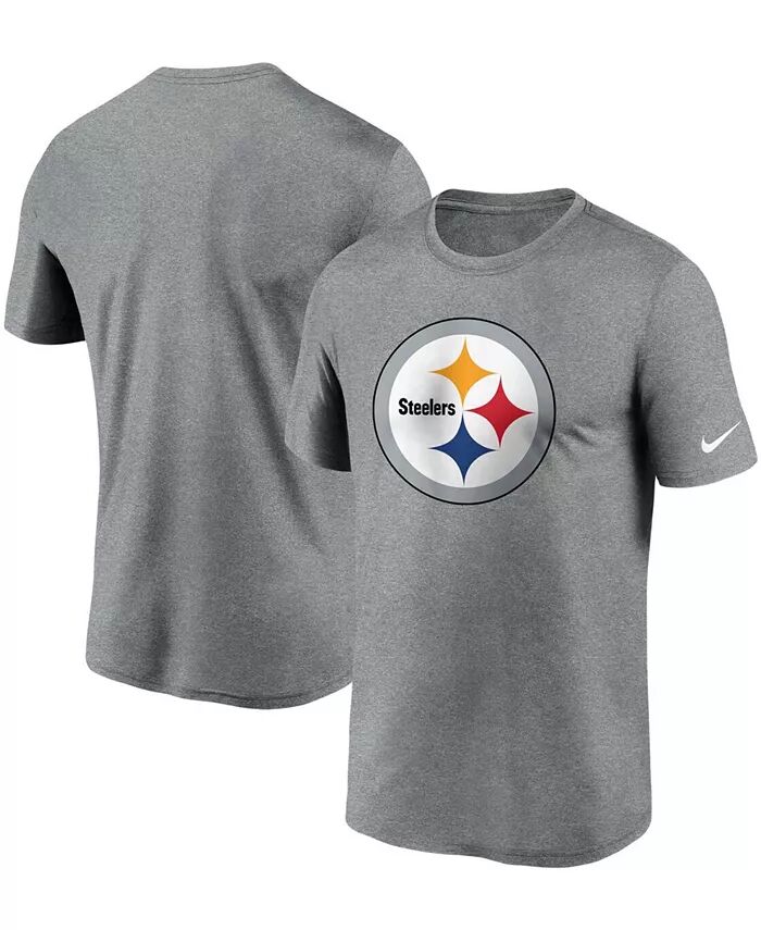 

Футболка мужская Heather Charcoal Pittsburgh Steelers Logo Essential Legend Performance Nike