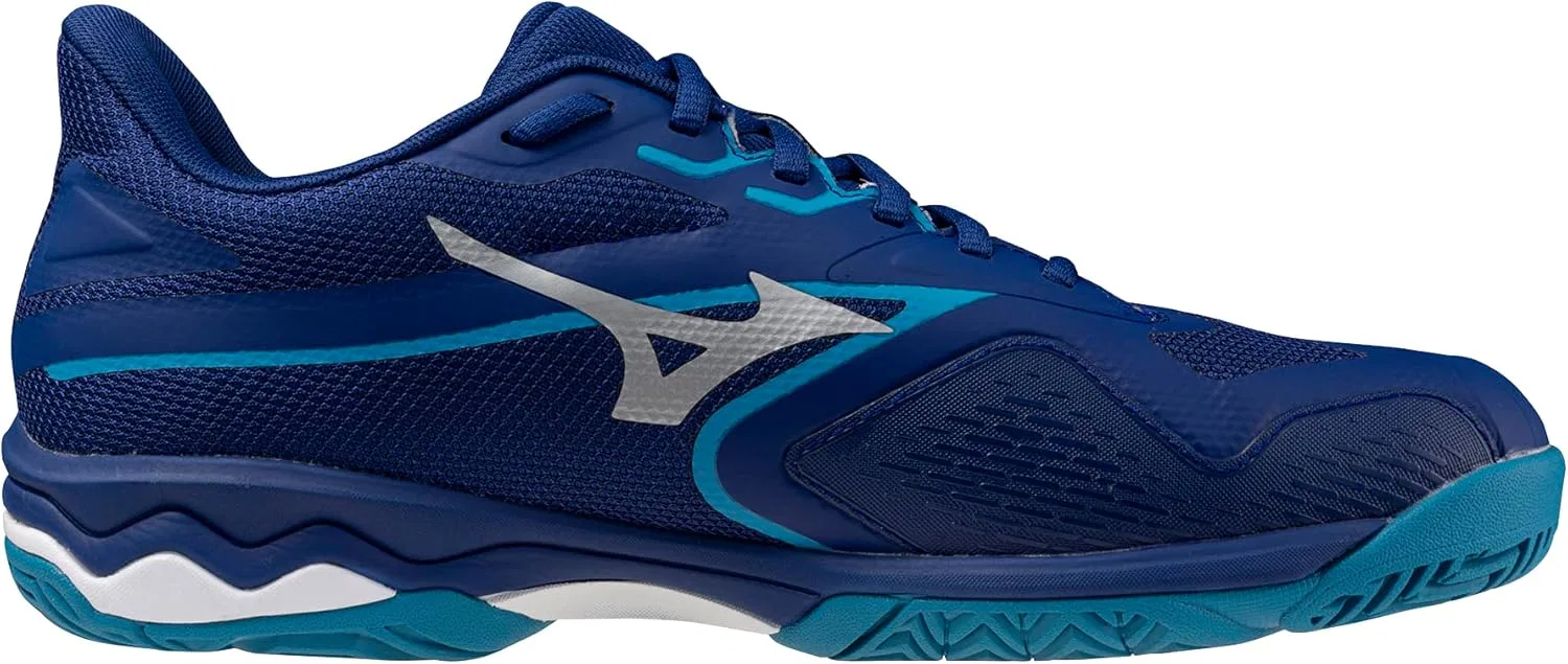 Кроссовки мужские Mizuno Wave Exceed Light 2 AC, Bellwether Blue-white — фото 3