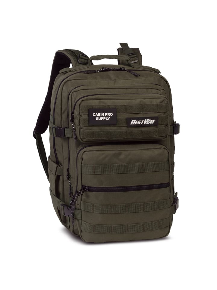 

Worldpack Дорожный рюкзак BestWay Cabin Pro Supply, 48 см, с отделением для ноутбука, оливково-зеленого цвета