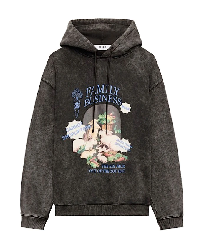 

Стильная толстовка для мужчин и женщин Msgm, черный