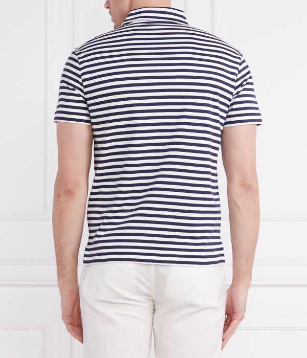 Рубашка поло Custom slim fit Polo Ralph Lauren, синий — фото 4