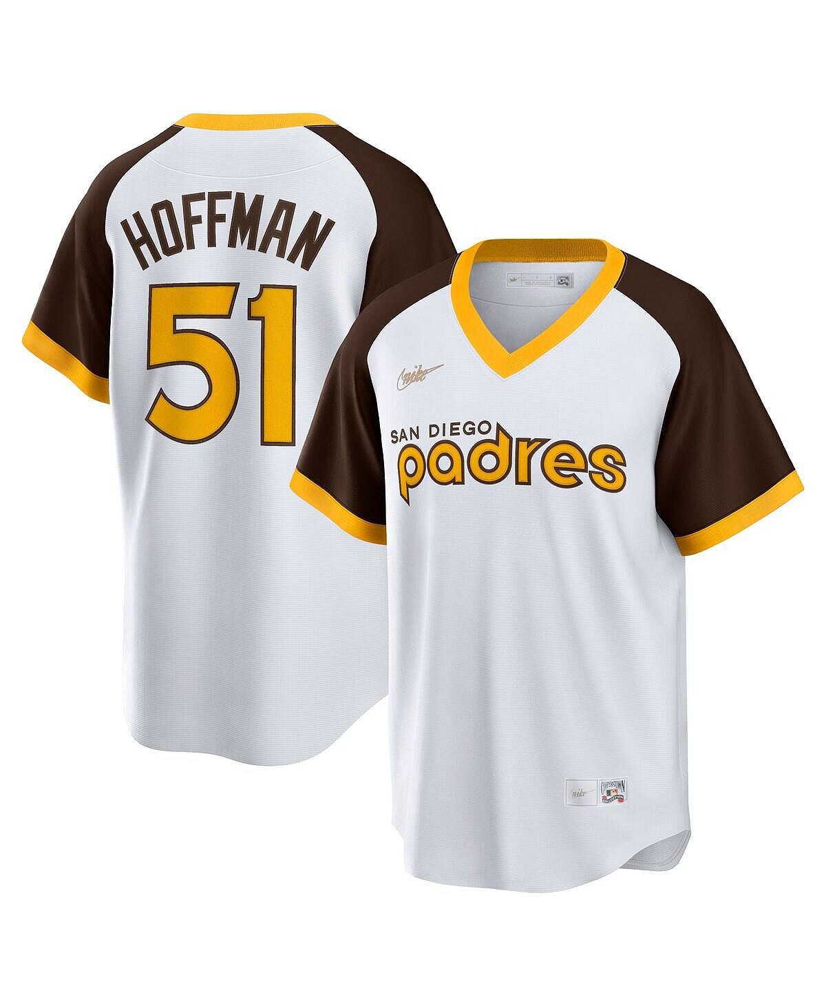 

Мужская белая футболка игрока Trevor Hoffman San Diego Padres Home Cooperstown Collection Nike, Белый, Мужская белая футболка игрока Trevor Hoffman San Diego Padres Home Cooperstown Collection Nike