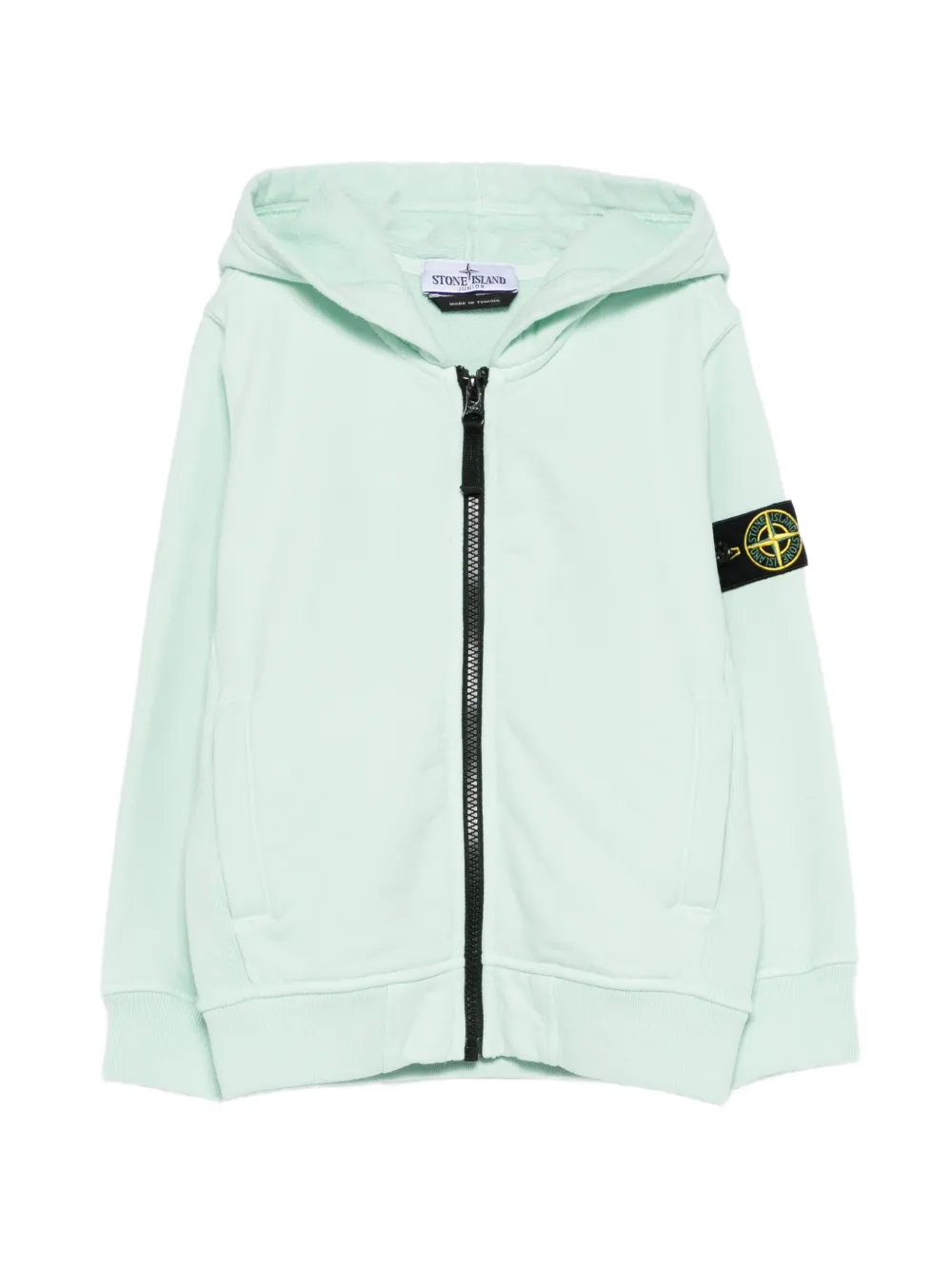 

Толстовка на молнии Stone Island Junior, зеленый