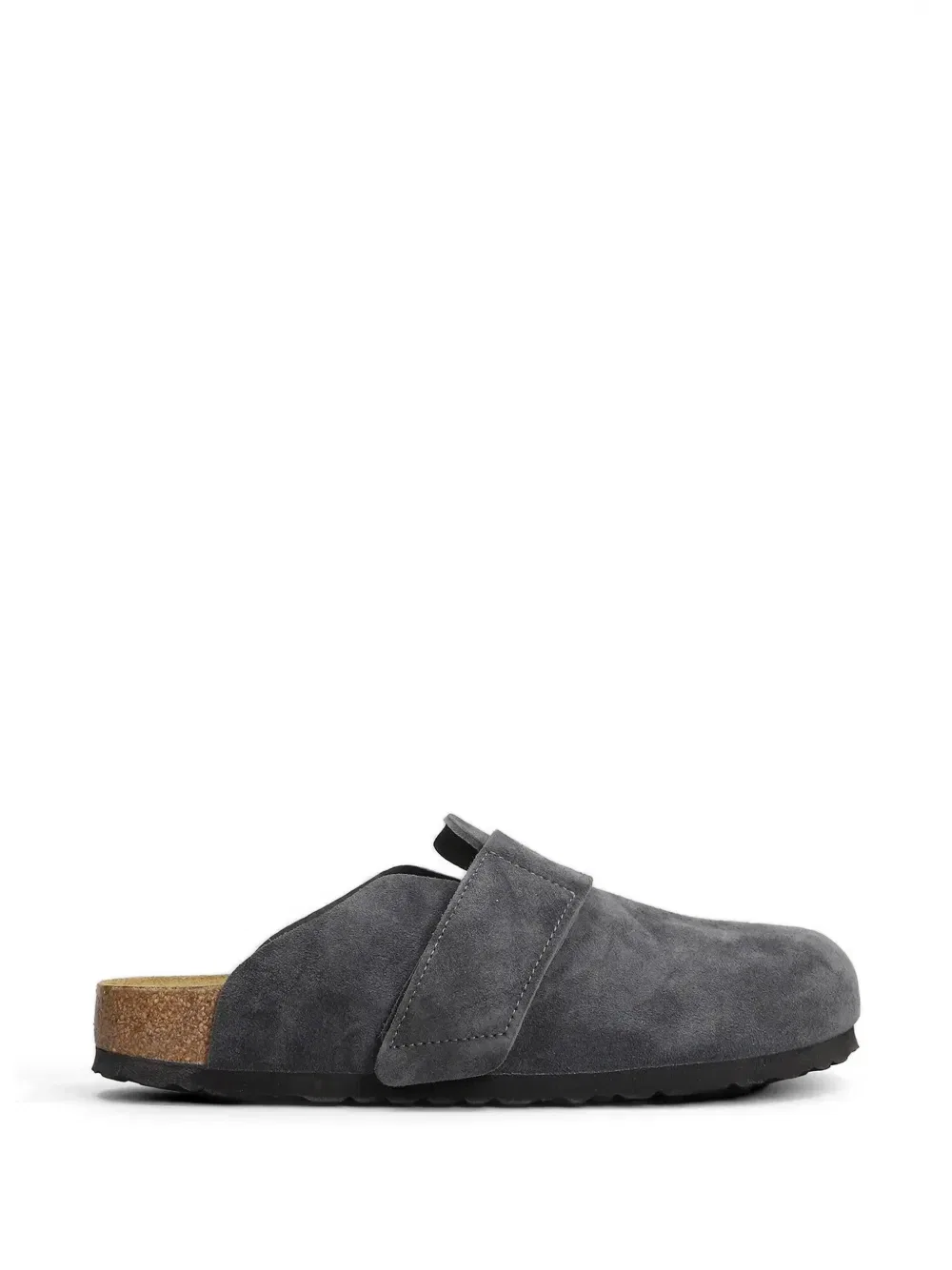 Замшевые тапочки Loma на липучке BIRKENSTOCK, серый