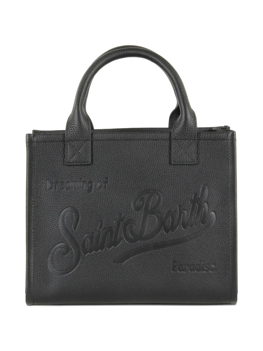 

Сумка-тоут Vanity с тиснённым логотипом Mc2 Saint Barth, черный