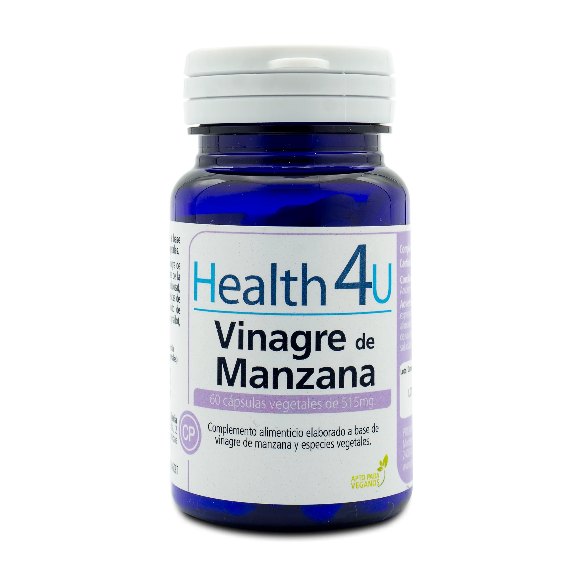 

Улучшает пищеварительные процессы Vinagre De Manzana H4U, 60 UD