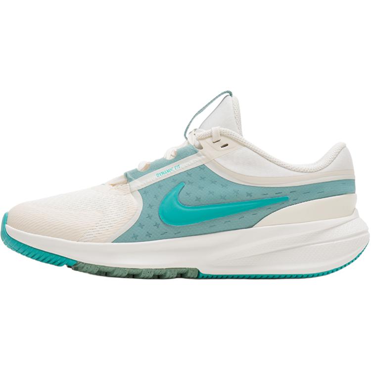 

Кроссовки для бега Star Runner 5 с низким верхом, устойчивые к истиранию, для подростков Nike, белый/зеленый