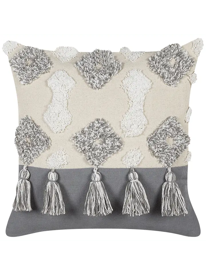 

Декоративная подушка Beliani Deko ALOCASIA, цвет beige/grau/weiß
