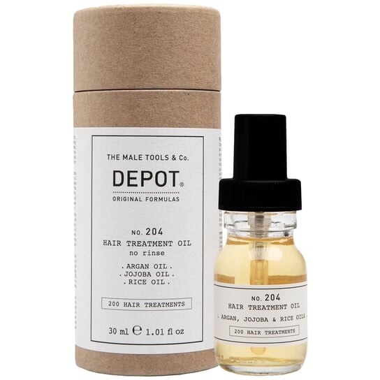 

Депо №. 204 Hair Treatment Oil, Питательное масло для ухода за волосами, 30 мл, Depot