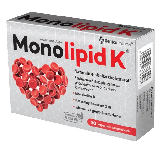 

Капсулы, поддерживающие нормальный уровень холестерина Monolipid K Kapsułki Roślinne, 30 шт