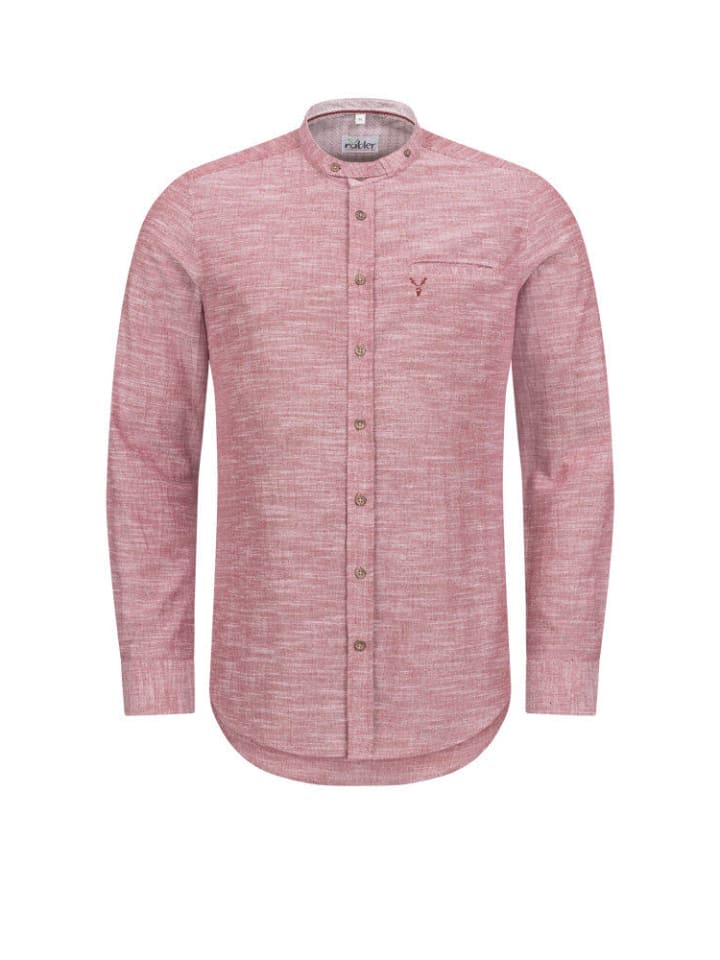 

Традиционная рубашка с длинными рукавами Пия красного цвета Nübler