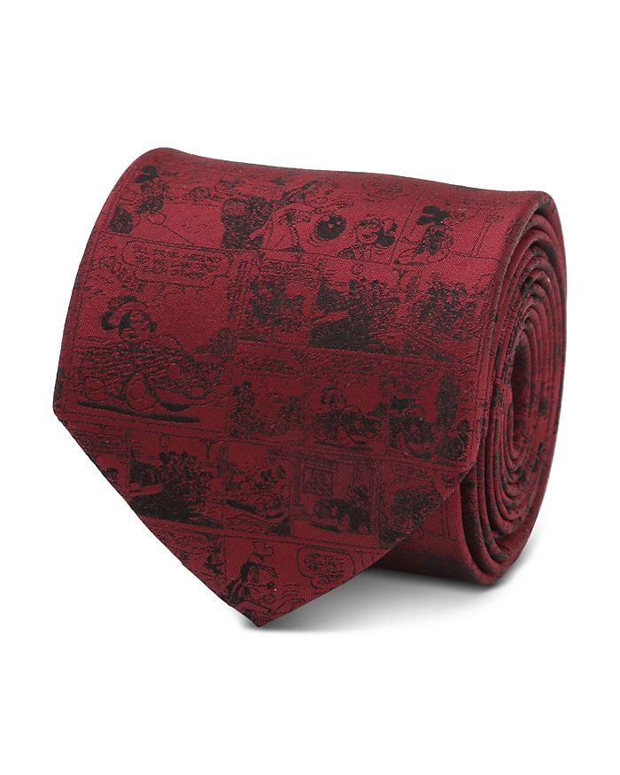 

Шелковый галстук с Микки Маусом Cufflinks Inc, красный