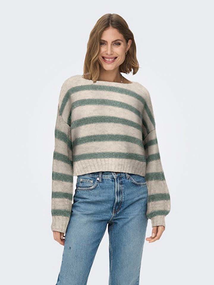 

Пуловер ONLY Pullover, цвет Türkis/Grau