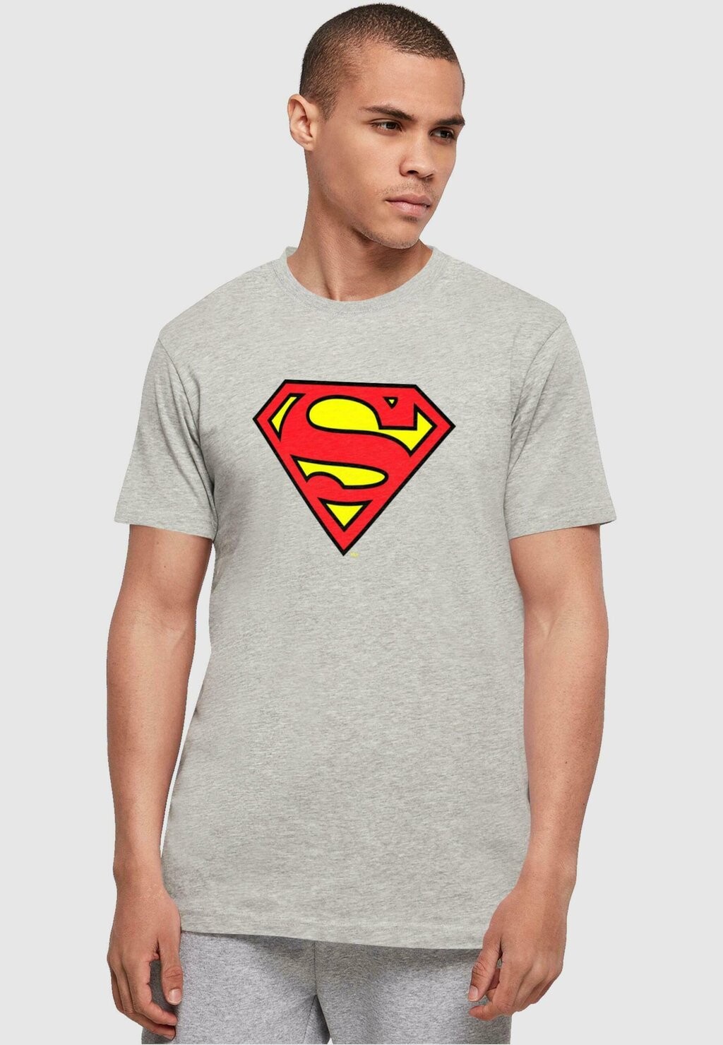 

Футболка с принтом DC ORIGINALS SUPERMAN SHIELD ABSOLUTE CULT, серый