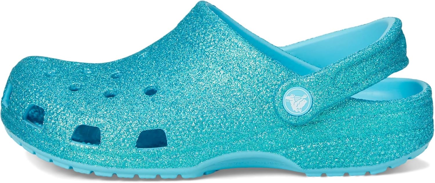 Детские кроксы Crocs Classic с блестками, Tinted Glass — фото 4