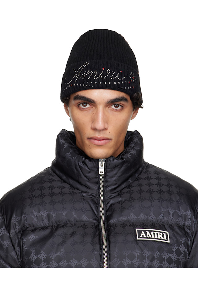 

Шапка-Бини «Amiri» с шипами, черный