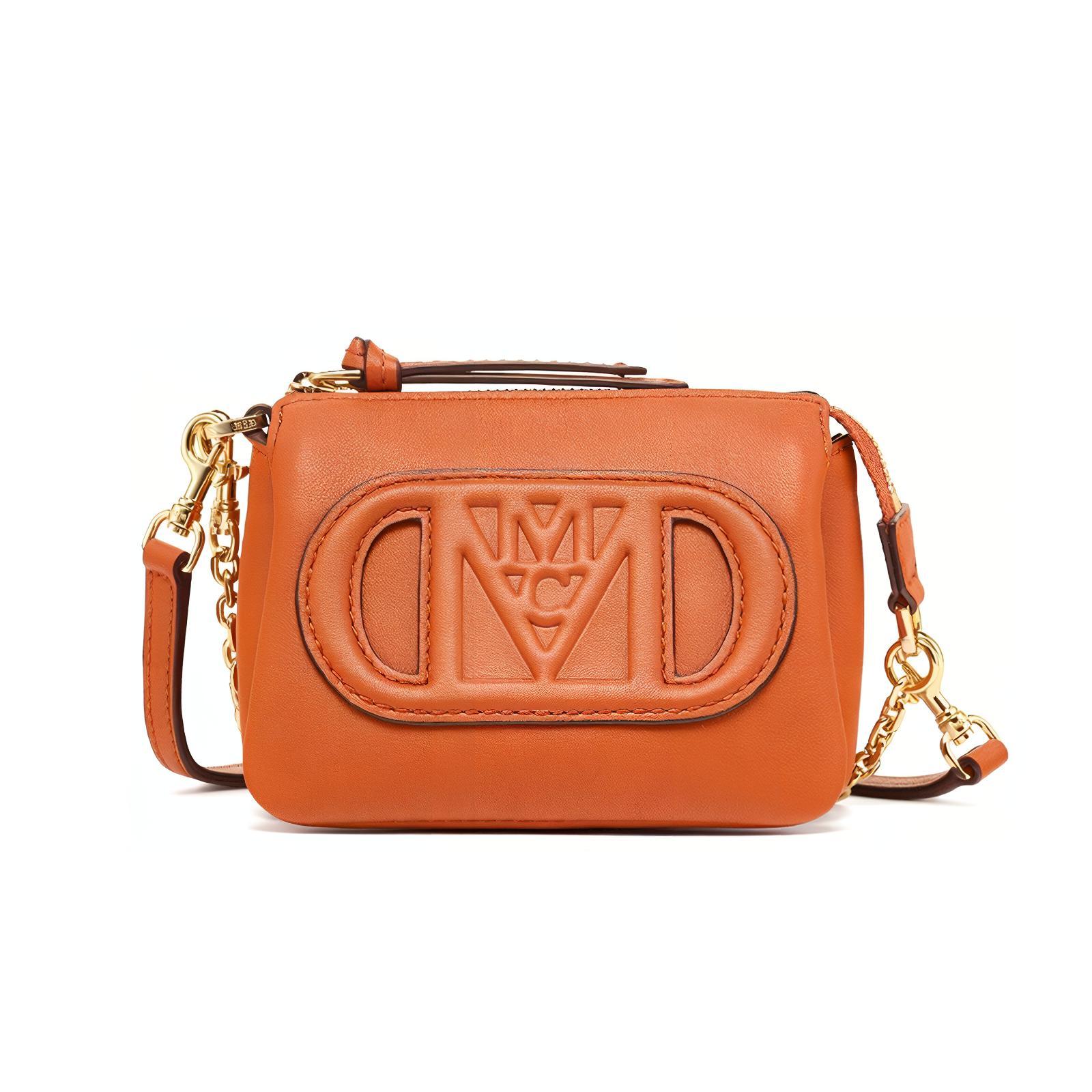 

MCM Клатч мини Travia из телячьей кожи женский brown