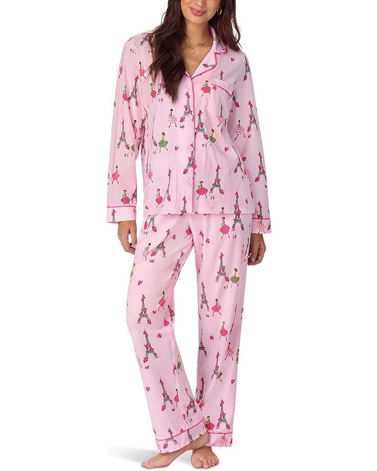 

Женский комплект пижамы Bedhead PJs Long Sleeve Cotton Knit Classic, Tres Chic