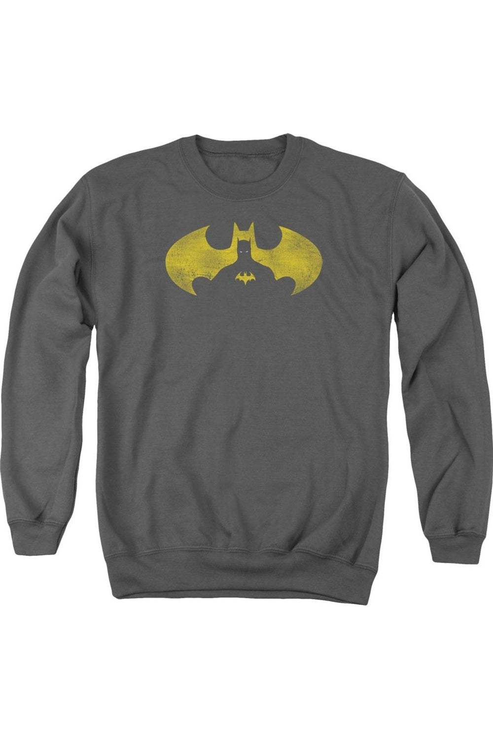 

Толстовка Batman Bat Symbol Knockout для взрослых с круглым вырезом Gildan, цвет charcoal