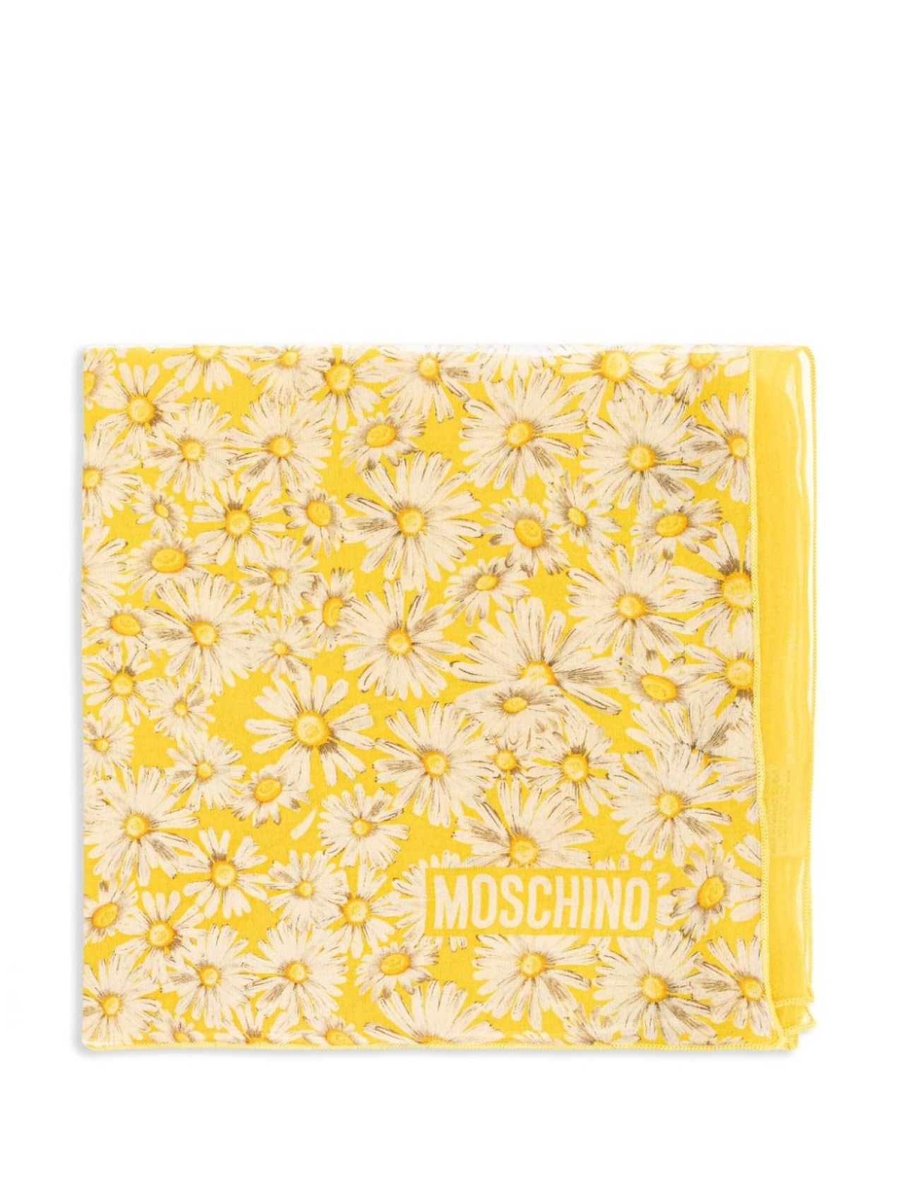 

Платок с принтом Moschino, желтый