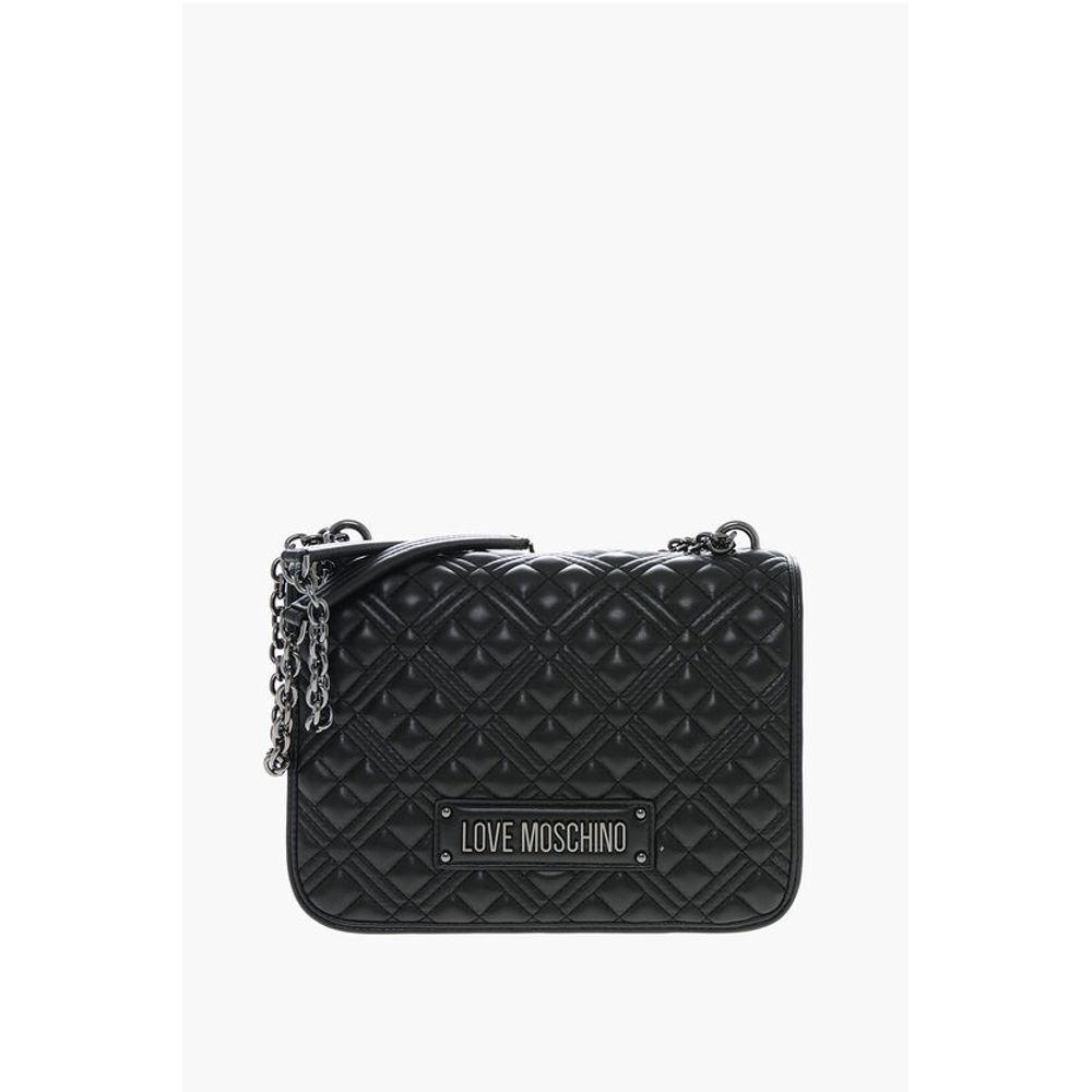 

Сумка через плечо из стеганой искусственной кожи LOVE Moschino, Black