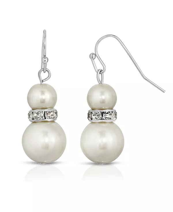 

Серьги-Подвески с серебристо-белым градиентом из искусственного жемчуга и кристаллов 2028, white