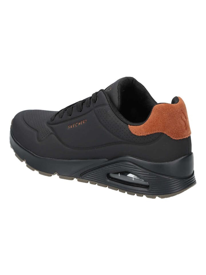 Низкие кроссовки Skechers UNO SUITED ON AIR, цвет black/black — фото 3