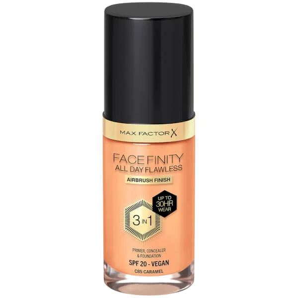 

Facefinity безупречный веганский тональный крем 3 в 1 на весь день Max Factor, 30 мл., цвет c85 - caramel